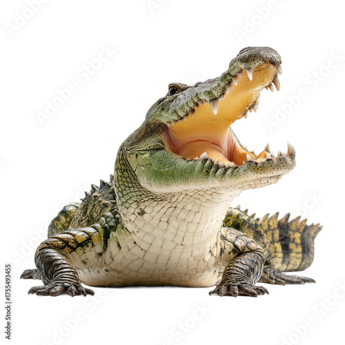 Wallpaper Mural Angry Crocodile Isolated on Transparent Background. PNG. Torontodigital.ca