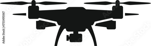 Vector art of drone silhouette