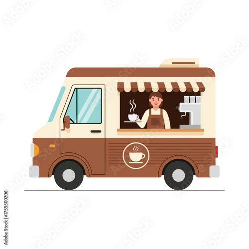 Coffee Truck Selling Beverages