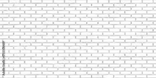 Simple hand drawn sketch of a clean white brick wall texture background