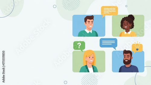 Diverse Team Communication Online Collaboration and Discussions in a Virtual Meeting Environment