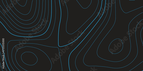 Abstract black and white flowing spiral lines create a 3d wave pattern for a modern vector design illustration