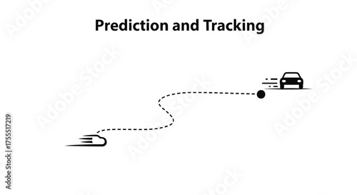 Car trajectory prediction and real-time tracking system for navigation and autonomous driving vector