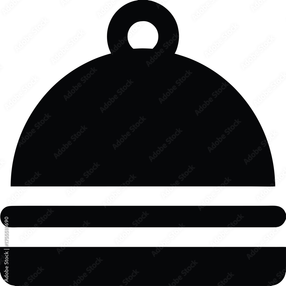 Obraz premium restaurant cloche icon