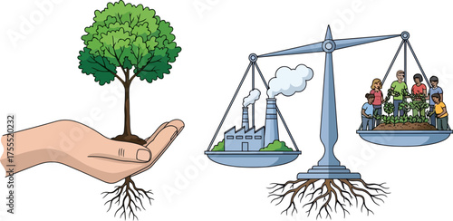 rooted future weigh industrys impact, embrace earths delicate balance