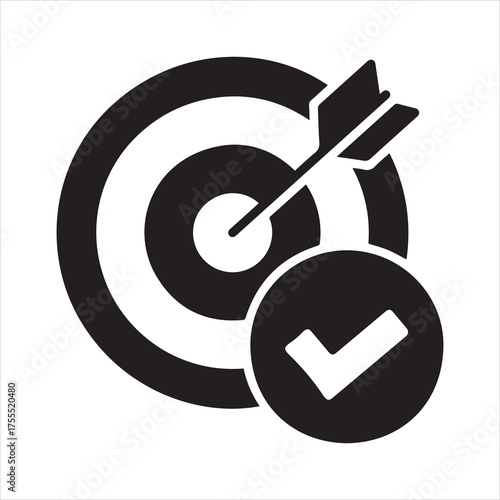 Icon of a goal or objective to be achieved