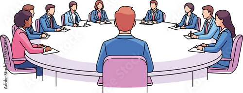 leaders convene, shaping strategies and decisions around the boardroom table