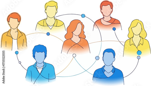 woven connections diverse people interact, building an inclusive, powerful, digital community