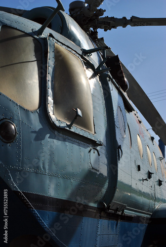 cockpit of the helicopter