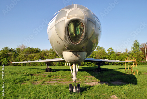 nose of the civil airplane