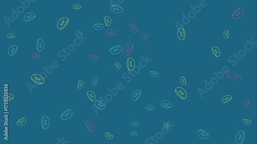 donut background motion animation