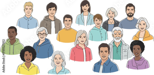connecting generations a tapestry of diverse faces, cultures, and dreams