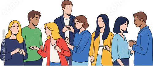 shared moments diverse group engages in vibrant conversation and networking