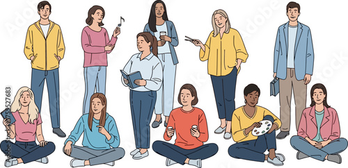 modern lifes canvas diverse individuals thrive, connect, and inspire together