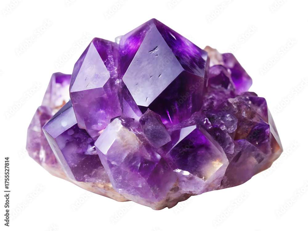 Fototapeta premium amethyst isolated on white background ,PNG. AI Generated 