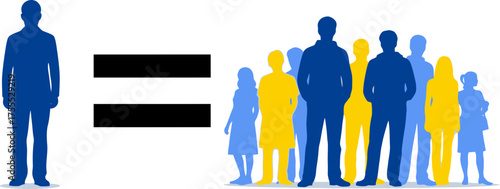 individuals value equals collective humanity counting every single person together