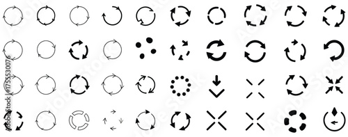 WebExplore a diverse selection of dynamic arrow icons for your next project, showcasing various styles for navigation, loading, and direction, ideal for web design and user interface enhancements