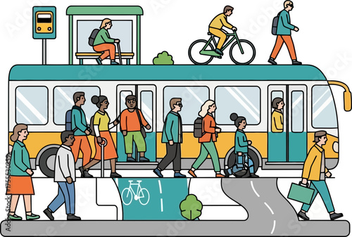 integrated urban mobility peoples journeys seamlessly connect within the city