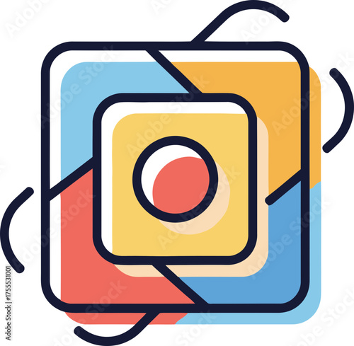 mastering vision, converging vivid components into a refined central clarity