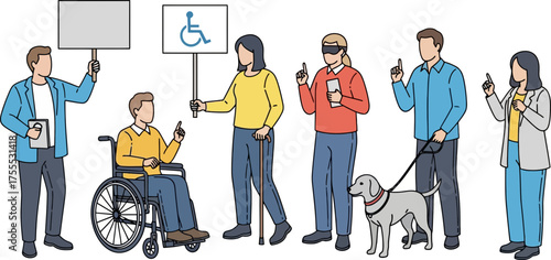 diverse voices unite, advocating for universal access and equitable empowerment
