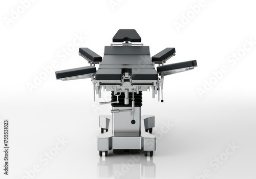 Modern operating room table with adjustable armrests and headrest advanced surgical equipment