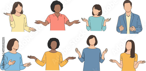 varied people offer insights, seeking engagement, and presenting clear choices