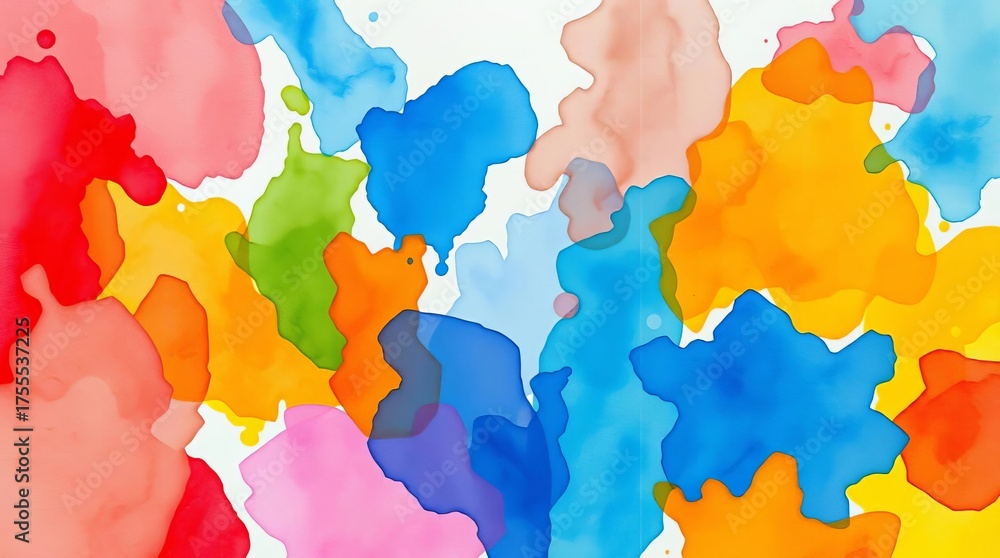 Obraz premium colorful watercolor background