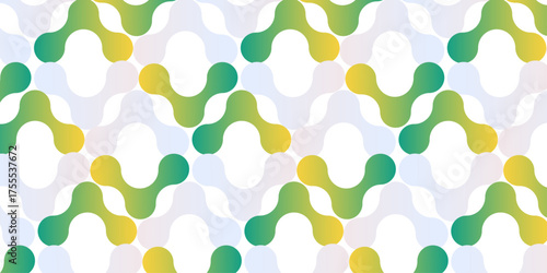 abstract seamless pattern with blue wave dots meatball wallpaper texture design.	