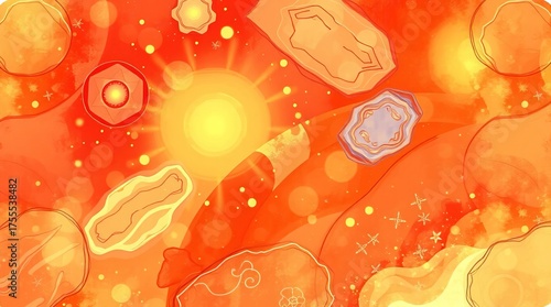 abstract background with circles