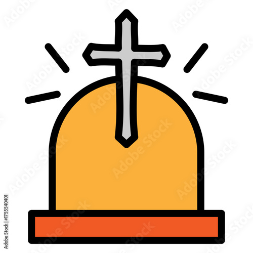 Resurrection Vector Filled Icon Design