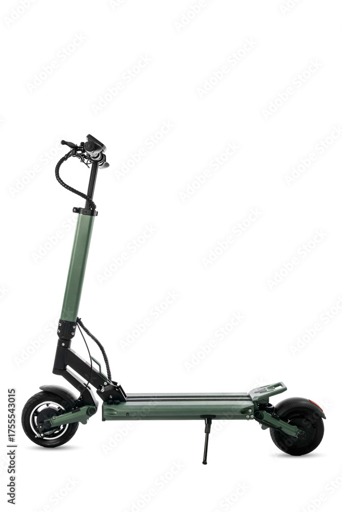 Naklejka premium Modern Electric Scooter Isolated on White Background