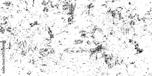 Scratch cracked vintage dusty Splat background. Grunge wall and black and white Dark noise granules Black grainy texture isolated on white background.	