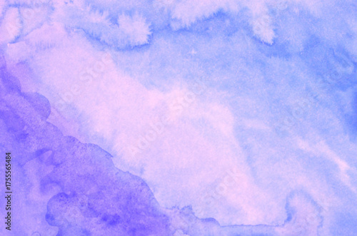 Abstract violet watercolor background texture