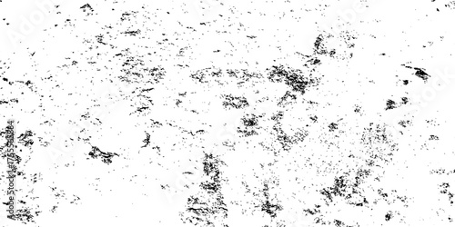 Scratch cracked vintage dusty Splat background. Grunge wall and black and white Dark noise granules Black grainy texture isolated on white background.	