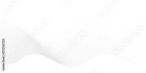 Abstract swoosh speed wave line flow white gradient smooth stripe sound futuristic blend line background. white digital blend wavy sound flowing technology transparent motion swirl presentation.