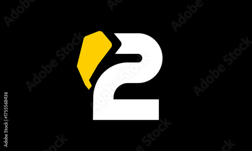 Excavation Logo Number Yellow Modern Simple Creative