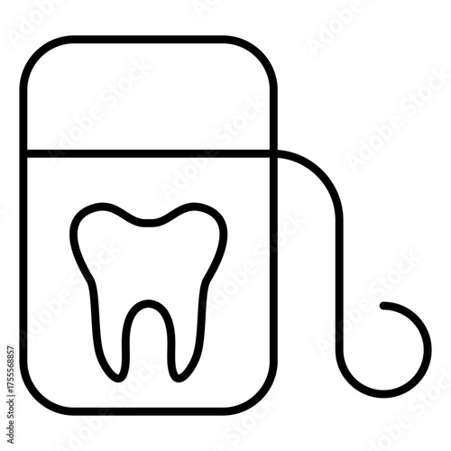 Dental Floss Outline Icon