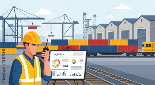 Effective maritime logistics operations showcasing transportation efficiency at harbor