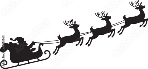 Santa claus silhouette