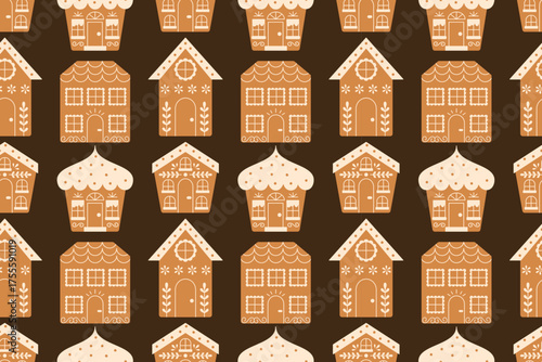 Ginger Bread Houses Endless Background.