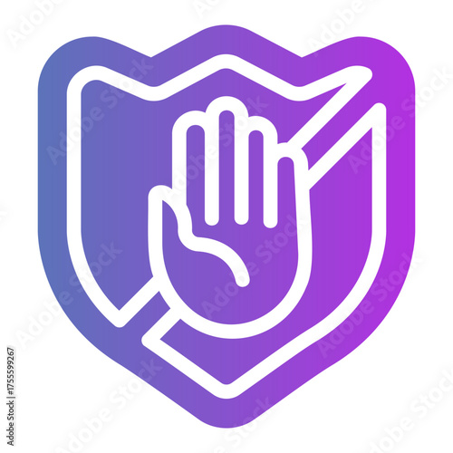 ad blocker Gradient icon