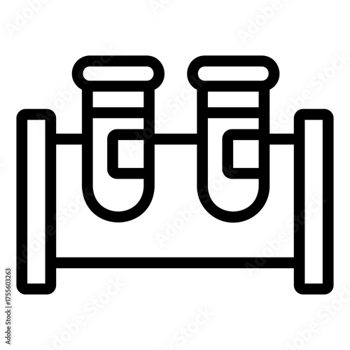 test tube Line Icon