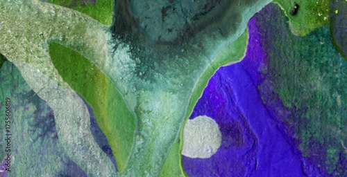 Colorful Artistic Pattern with Gold and Textured Design