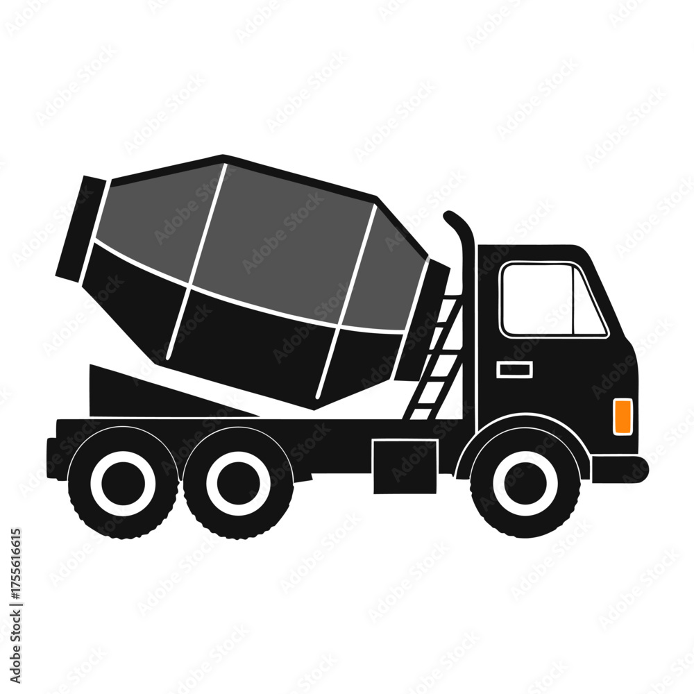 Fototapeta premium dump truck vector illustration
