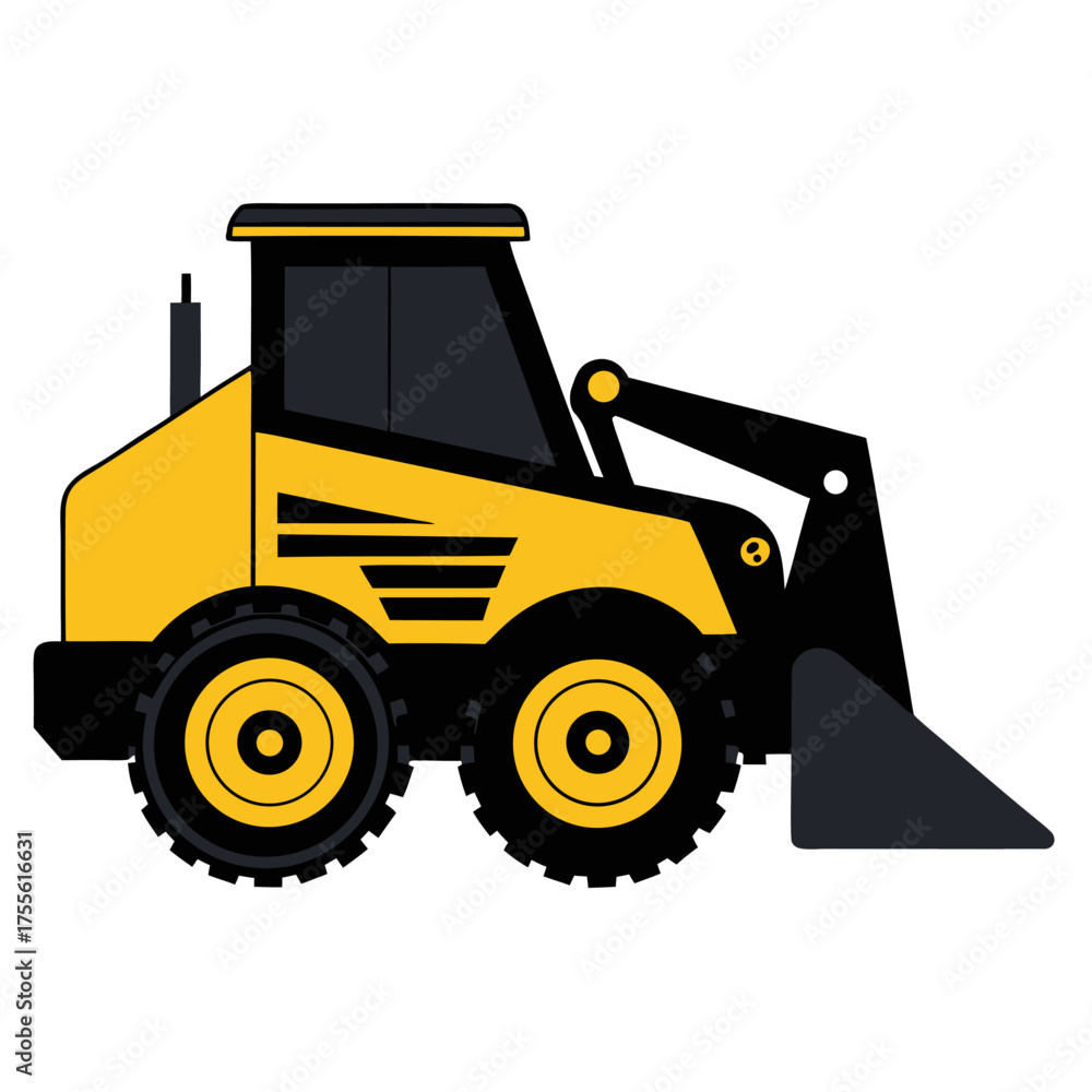 Fototapeta premium bulldozer isolated on white