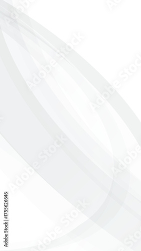 white and gray abstract modern curve circle shape background. Simple style. geometric template vertical. layout poster banner, Social Media.
