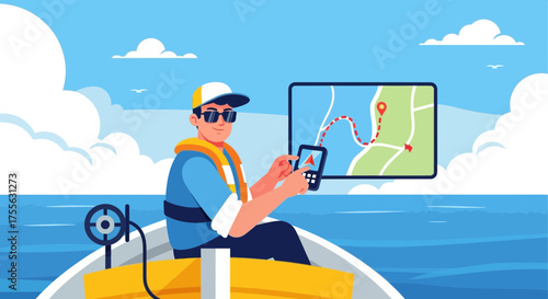Sailing with technology: Navigating the sea using modern gps navigation system
