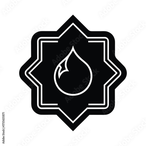 Arabic Gold Plate Ornament Vector