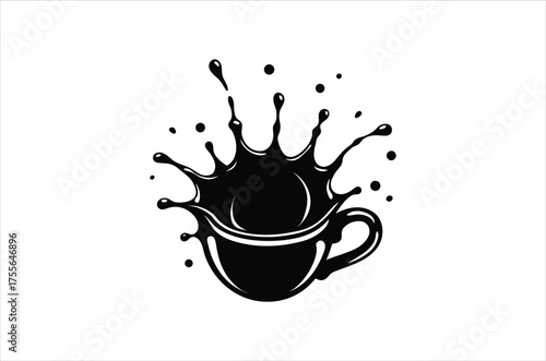 coffce cup icon vector,  icon vector illustration, coffce cup icon silhouette of a coffce cup icon isolated on a white background, eps, png, svg,  vector,