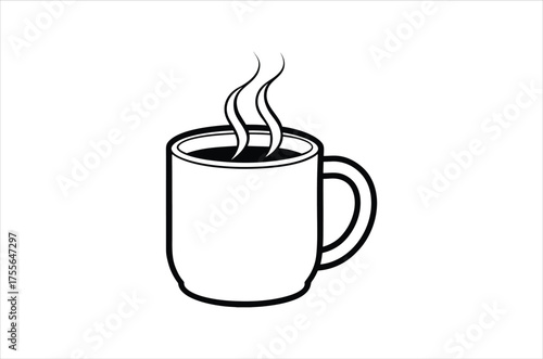 coffce cup icon vector,  icon vector illustration, coffce cup icon silhouette of a coffce cup icon isolated on a white background, eps, png, svg,  vector,